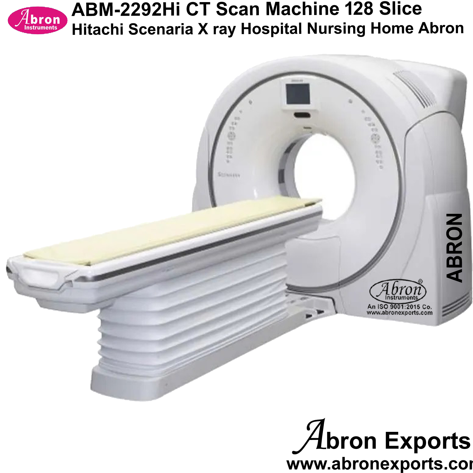  CT Scan Machine 128 Slice Hitachi scenaria X ray Hospital Nursing Home Abron ABM-2292Hi